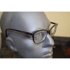 Scott Harris Europa SH-510 C2 Black Iridescent Blue Indigo Eyeglasses 56 16 140